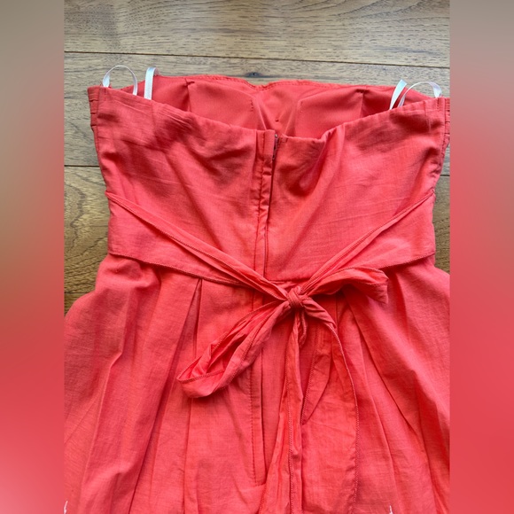 Dillards Jodi Kristopher Strapless Coral Dress Size 5 - Picture 8 of 11